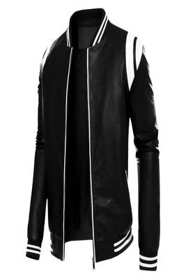 men's black lambskin leather jacket classic zip up style exclusive unique 1
