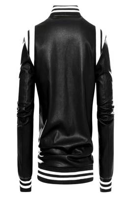 men's black lambskin leather jacket classic zip up style exclusive unique 2