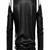 men's black  lightweight lambskin leather jacket-base ball collar style