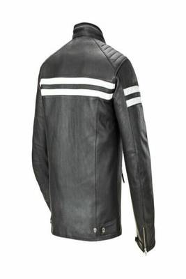 men's black lambskin leather biker jacket premium quilted design authentic 2