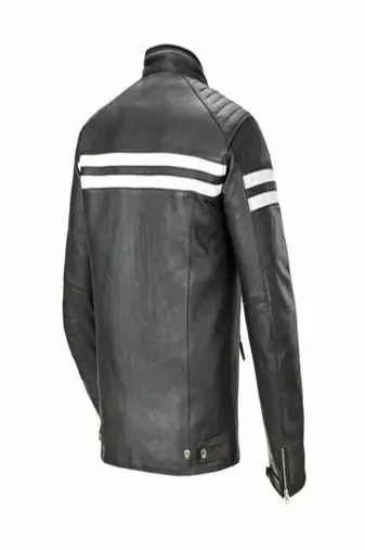 men's black lambskin leather biker jacket premium quilted design authentic