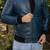 men's blue lightweight genuine lambskin leather jacket-ribbed cuff style