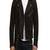 men's black genuine lambskin leather jacket biker multiple zip & button style