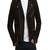 men's black genuine lambskin leather jacket biker multiple zip & button style