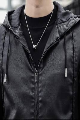 men's black lambskin leather bomber jacket ribbed cuffs and waist modern 2