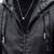 men's black hooddie genuine lambskin leather jacket bomber biker style
