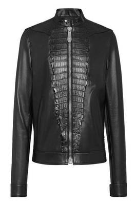 men's black lambskin leather biker jacket classic moto zip style exclusive special 1