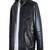 men's black genuine lambskin leather jacket crockdile pocket design biker cross zip look