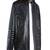 men's black genuine lambskin leather jacket crockdile pocket design biker cross zip look