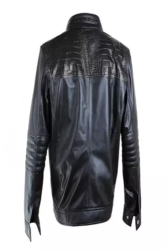 men's black lambskin leather biker jacket classic moto zip style exclusive high quality