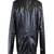 men's black genuine lambskin leather jacket crockdile pocket design biker cross zip look