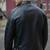 men's black genuine lambskin leather jacket brown strip & café racer biker style