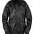  mens black genuine lambskin leather jacket knif cuffs & waistband envelope-style front pockets 