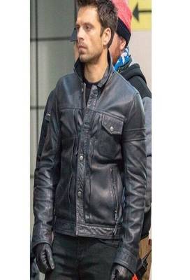 men's blue lambskin leather biker jacket classic moto zip style modern 3