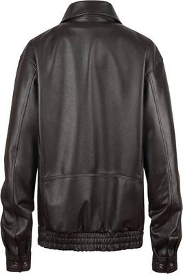 men's dark brown lambskin leather jacket classic zip up style premium 2