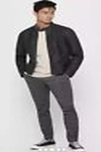 men's dark brown genuine lambskin leather jacket simple style