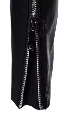 men's black genuine lambskin leather jacket ziper & café racer biker style