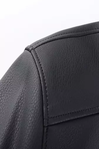men's simple black genuine lambskin leather jacket zipper style