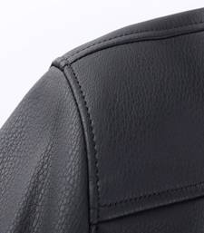 men's simple black genuine lambskin leather jacket zipper style