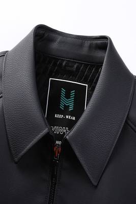 men's black lambskin leather jacket classic zip up style exclusive original 3