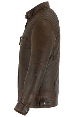 men's dark brown lambskin leather biker jacket classic moto zip premium 2