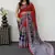 Red Color Heavy Mirror Work  Satin Silk  Saree