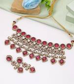 Rani color american diamond necklace set