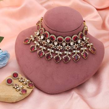Rani color american diamond necklace set 2