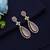 Light pink color kundan earrings