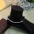 Black color oxidised anklet