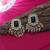 Green color kundan earrings
