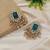 Blue color kundan earrings