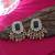 Blue color kundan earrings