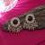 Maroon color kundan earrings