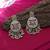 Pink & pista green color kundan earrings
