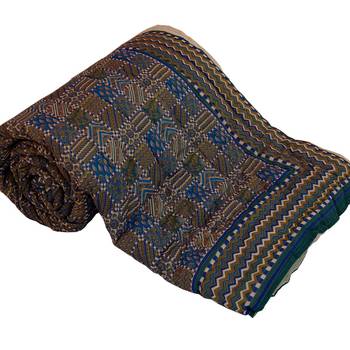 Jaipuri Gold Print Cotton Double Razai 1