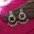 Maroon color kundan earrings