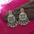 Pista green color kundan earrings