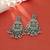 Pista green color kundan earrings