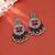 Purple color kundan earrings