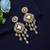 Gold color kundan earrings