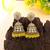 Yellow color kundan earrings