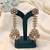 Gold color kundan earrings