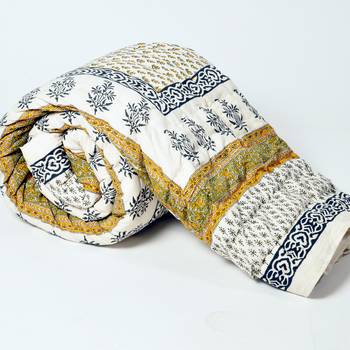 Jaipuri Floral Print Cotton Double Bed319 1