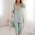 Womens new wedding wear sky color with mirror & lace work kurta pant set