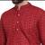 Maroon chikankari cotton embroidery men kurta