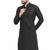 Black chikankari cotton embroidery men kurta