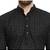Black chikankari cotton embroidery men kurta