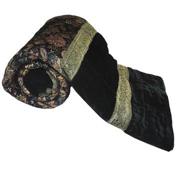 Rajasthani Green Double Bed Soft Velvet 1