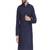 Navy blue chikankari cotton embroidery men kurta